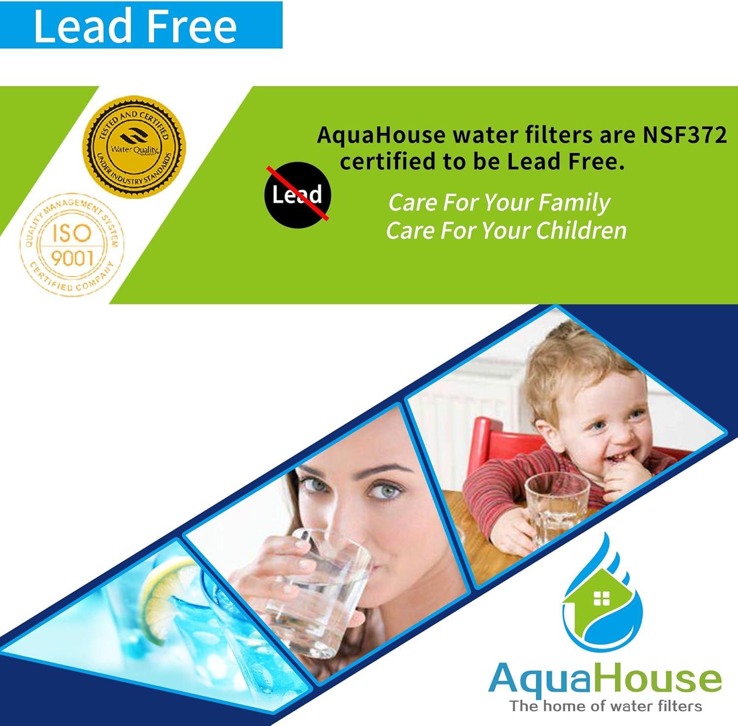 imageAquaHouse Filtre eau pour rfrigrateur compatible avec Samsung LG Haier en utilisant uniquement des filtres externes lot de 3