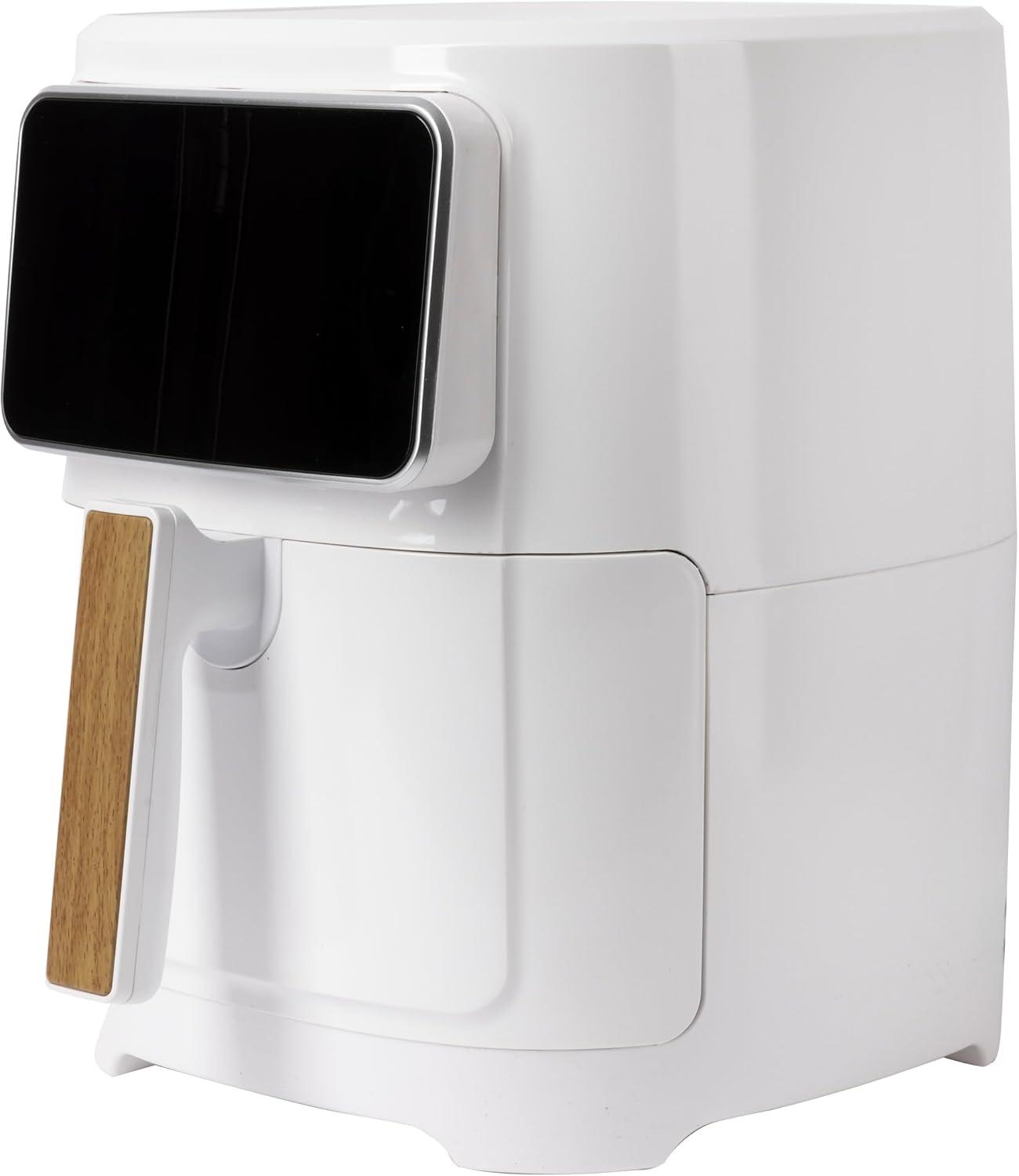 imageBERGNER NATURALLY Friteuse air chaud SANS PFAS 1800W 69L 8 programmes de cuisson Friteuse air avec revtement cramique Rglage de la temprature 80200C Minuterie jusqu 30 min