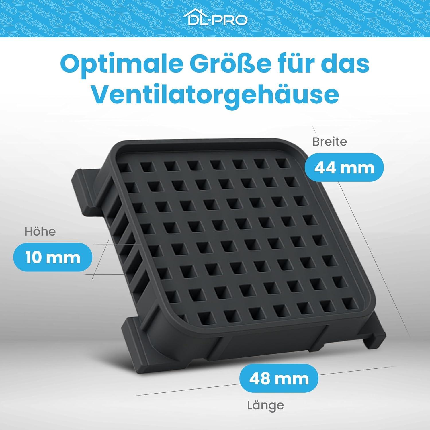 imageDLpro Filtre charbon actif 48 x 44 mm pour Liebherr 9096989 9882429 9882460 Fresh Air Filtre charbon de rechange pour rfrigrateur combin conglateur