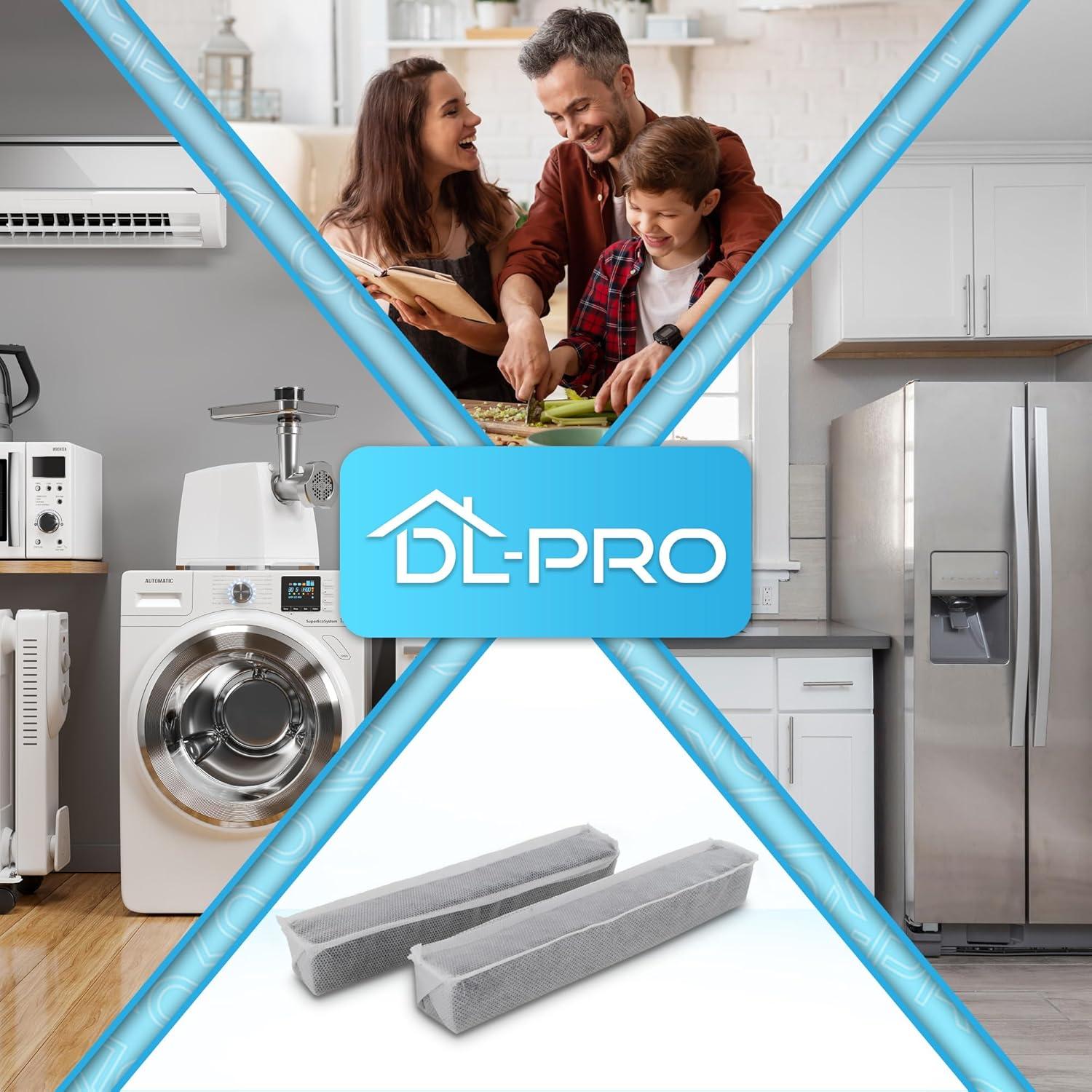imageDLpro Lot de 2 filtres antiodeurs compatibles avec Miele Active AirClean 7236280 KKFRF Filtre charbon actif Filtre air contre les odeurs dsagrables dans le rfrigrateur et le conglateur