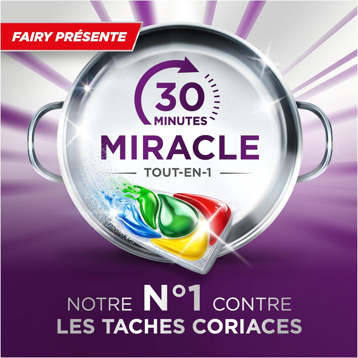 imageFairy Platinum Plus Tout En 1 30 Minutes Miracle Tablettes LaveVaisselle Notre Nettoyant N 1 Pour Les Rsidus Alimentaires Tenaces LaveVaisselle 74XMIR Citron x74