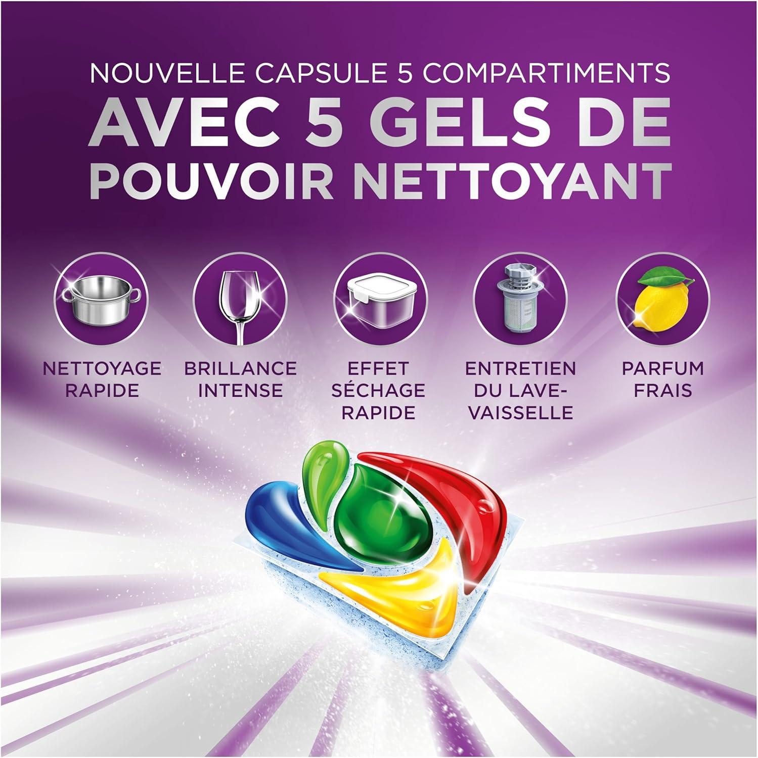imageFairy Platinum Plus Tout En 1 30 Minutes Miracle Tablettes LaveVaisselle Notre Nettoyant N 1 Pour Les Rsidus Alimentaires Tenaces LaveVaisselle 74XMIR Citron x60