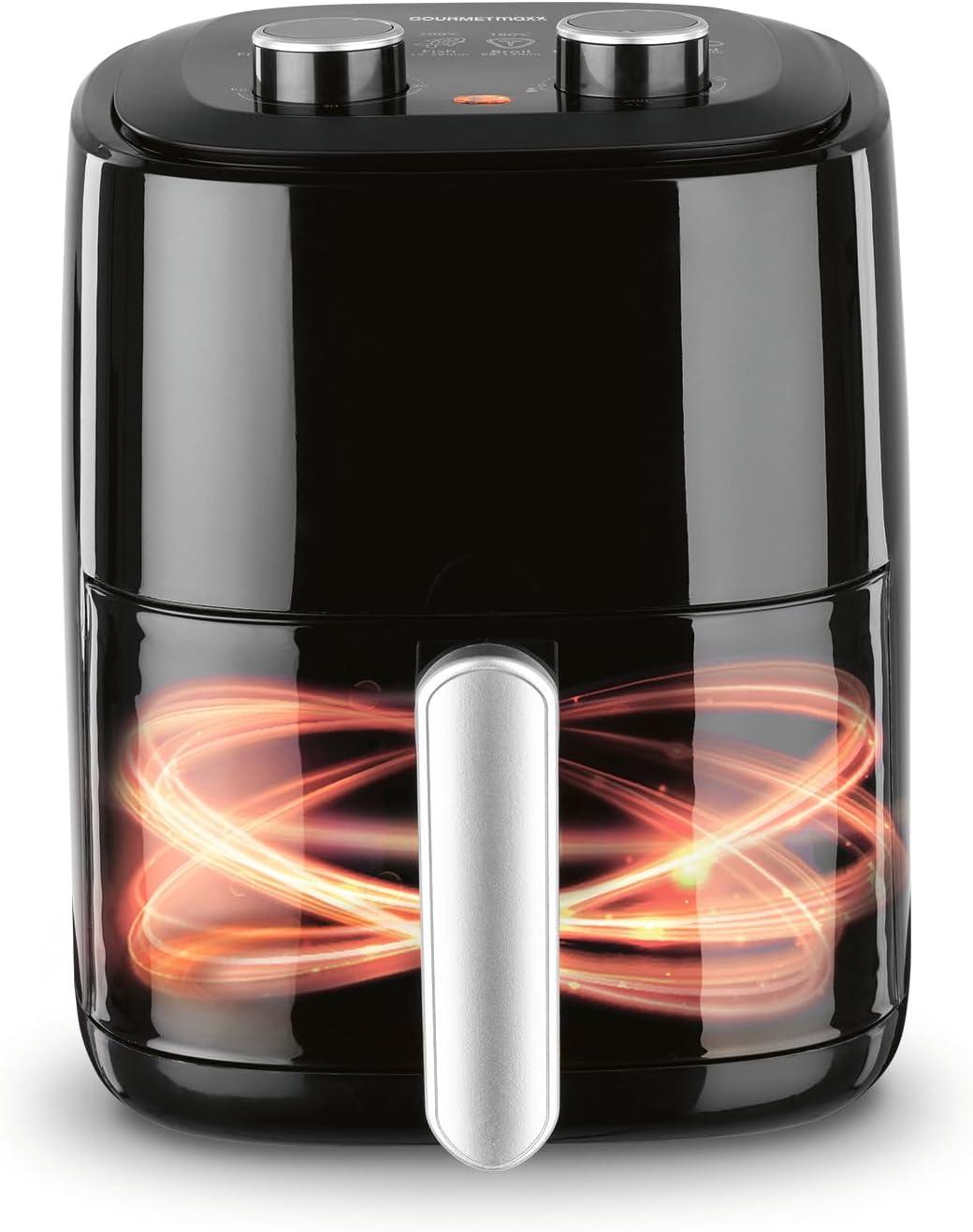 imageGOURMETmaxx Friteuse air chaud 31 l Airfryer avec minuterie de 60 minutes et 6 fonctions dconglation et chauffage inclus friture conome en nergie et sans odeur presque sans huile 1350 W