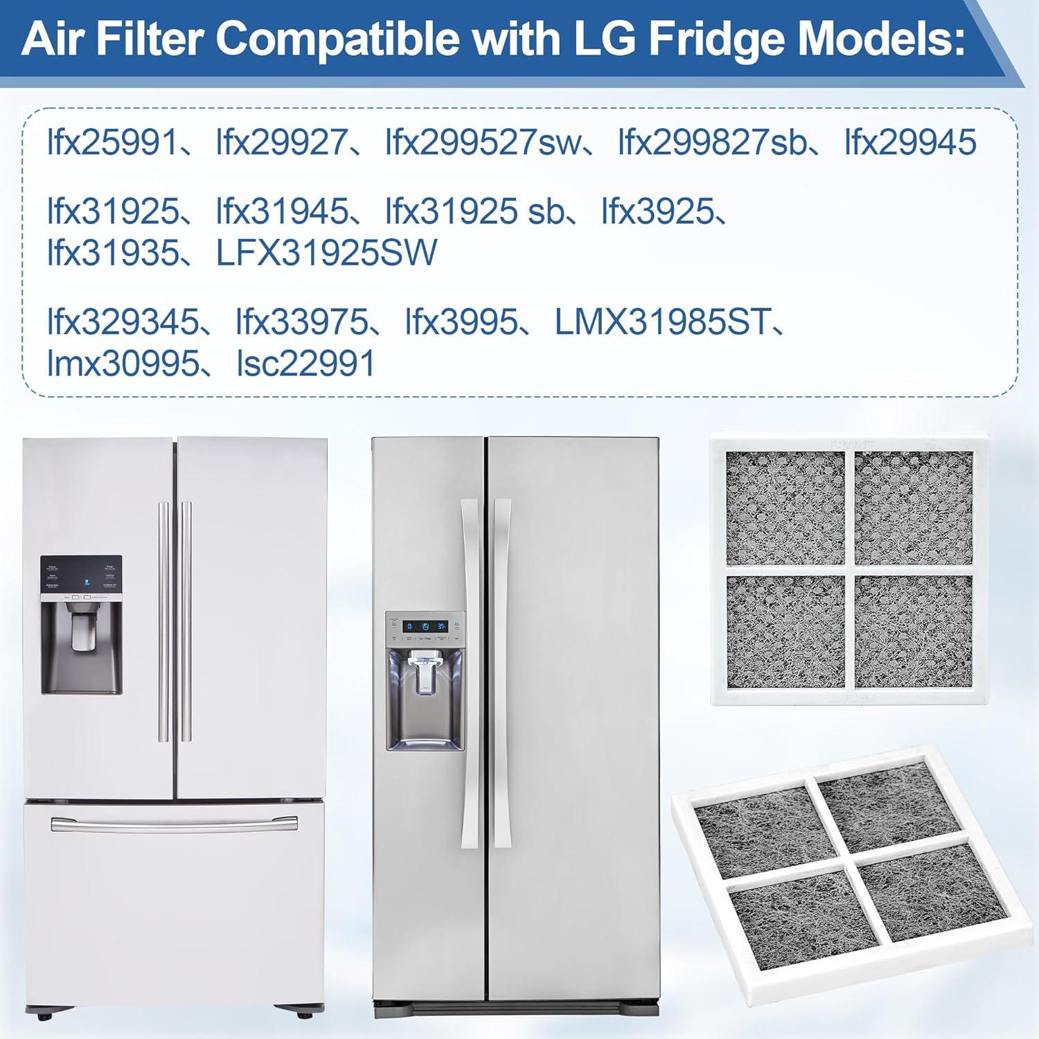 imageLT120F Lot de 6 filtres air de rechange pour rfrigrateur LG LT120F Kenmore Elite filtre air de rechange pour rfrigrateur ADQ73214402 ADQ73214403 ADQ73214404