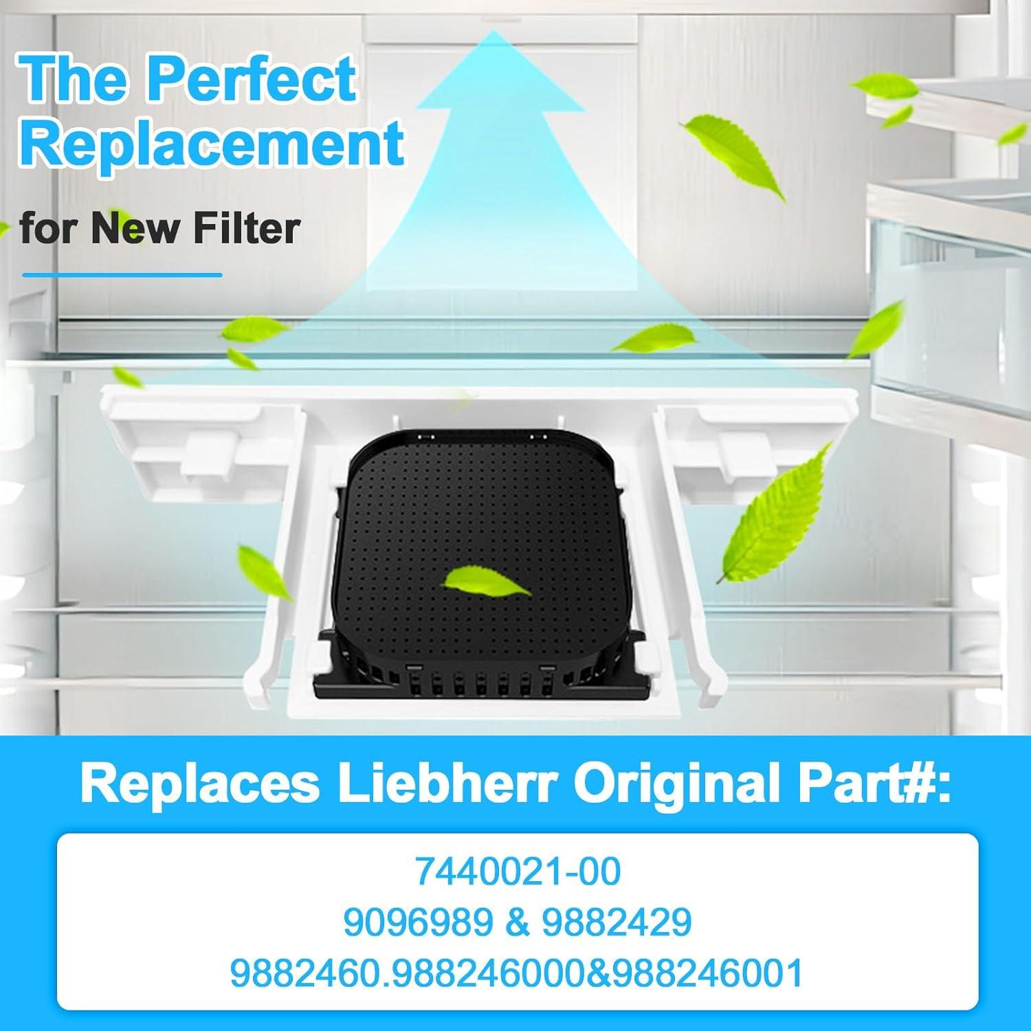 imageLot de 2 filtres pour rfrigrateur Liebherr Fresh Air Remplace 744002100 988246001 988246000 9096989 9882429