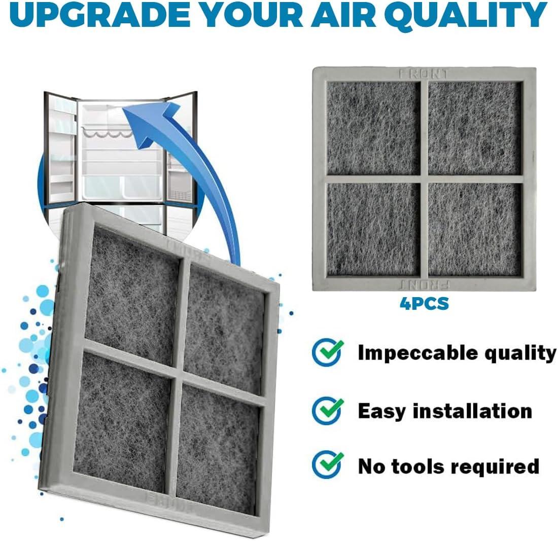 imageLot de 4 filtres air de remplacement Fresh Air compatible avec LG LT120F Pure n Fresh filtres pour rfrigrateurs porte franaise LG et Kenmore 469918