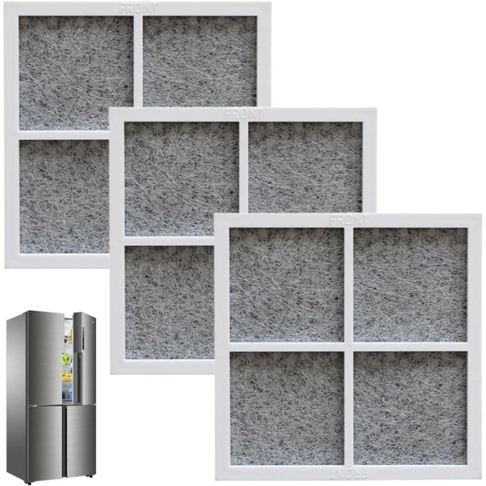 image3 Pcs Filtre air Frais de RechangeFiltre Pure n Fresh LGFiltrepour RfrigrateurRfrigrateurPurificateur dair LG LT120F LFX31925SW LFX31925SB