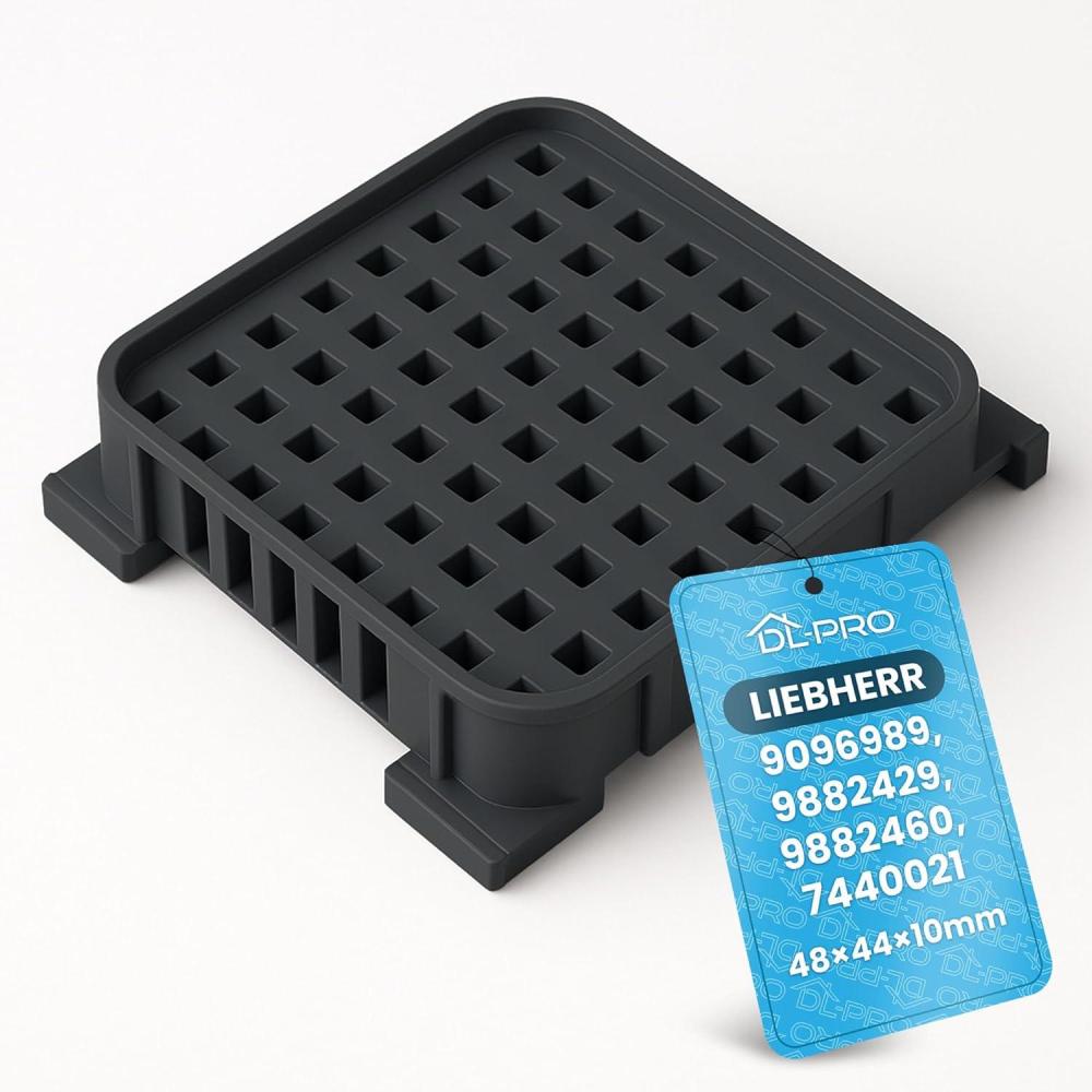 imageDLpro Filtre charbon actif 48 x 44 mm pour Liebherr 9096989 9882429 9882460 Fresh Air Filtre charbon de rechange pour rfrigrateur combin conglateur