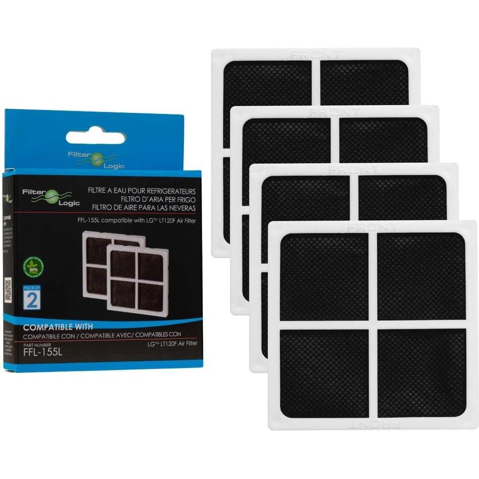 imageFilterLogic FFL155L Filtre air rfrigrateur compatible avec LG Pure N Fresh ADQ73214404 ADQ73214405 ADQ73214408 ADQ73214408 LT120F Traitement de Pur Air frigo amricain 4 unit4 Unit Lot de 1