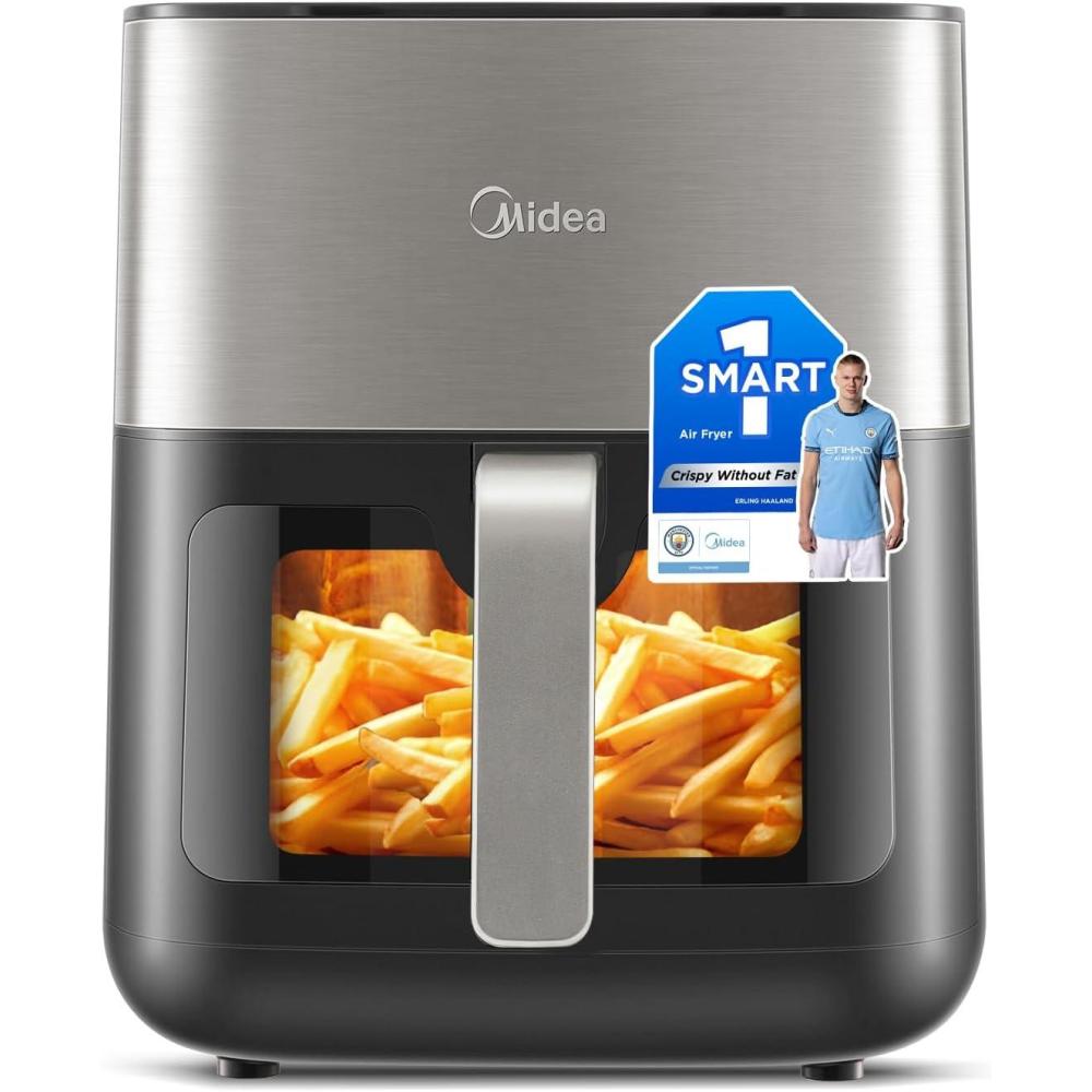 imageMidea Friteuse Air 8L Multifonction 8en1 Friture Rtissage Cuisson Rchauffage et Dshydratation412 x 322 x 375 cm