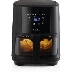 Ariete 4619 Friteuse à air et four électrique avec rôtisserie, 2000 W, 11 litres, Acier(Digital 6L 4626)