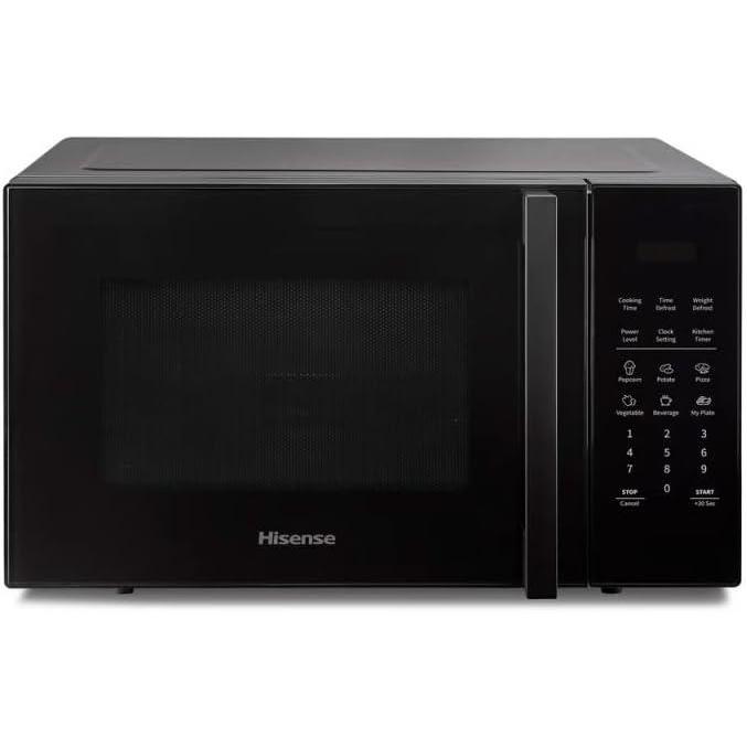 imageHisense H29MOBS9H Four microondes 29 litres plaque XL plusieurs niveaux mode Eco Programmes automatiques Contrle tactile NoirNoir