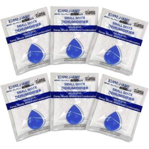 ANSIO Déshumidificateur Dissolvant de Condensation Déshumidificateurs Absorbeurs d&rsquo;Humidité (Lot de 12 Suspensions 210g)(6 x 36 gms)