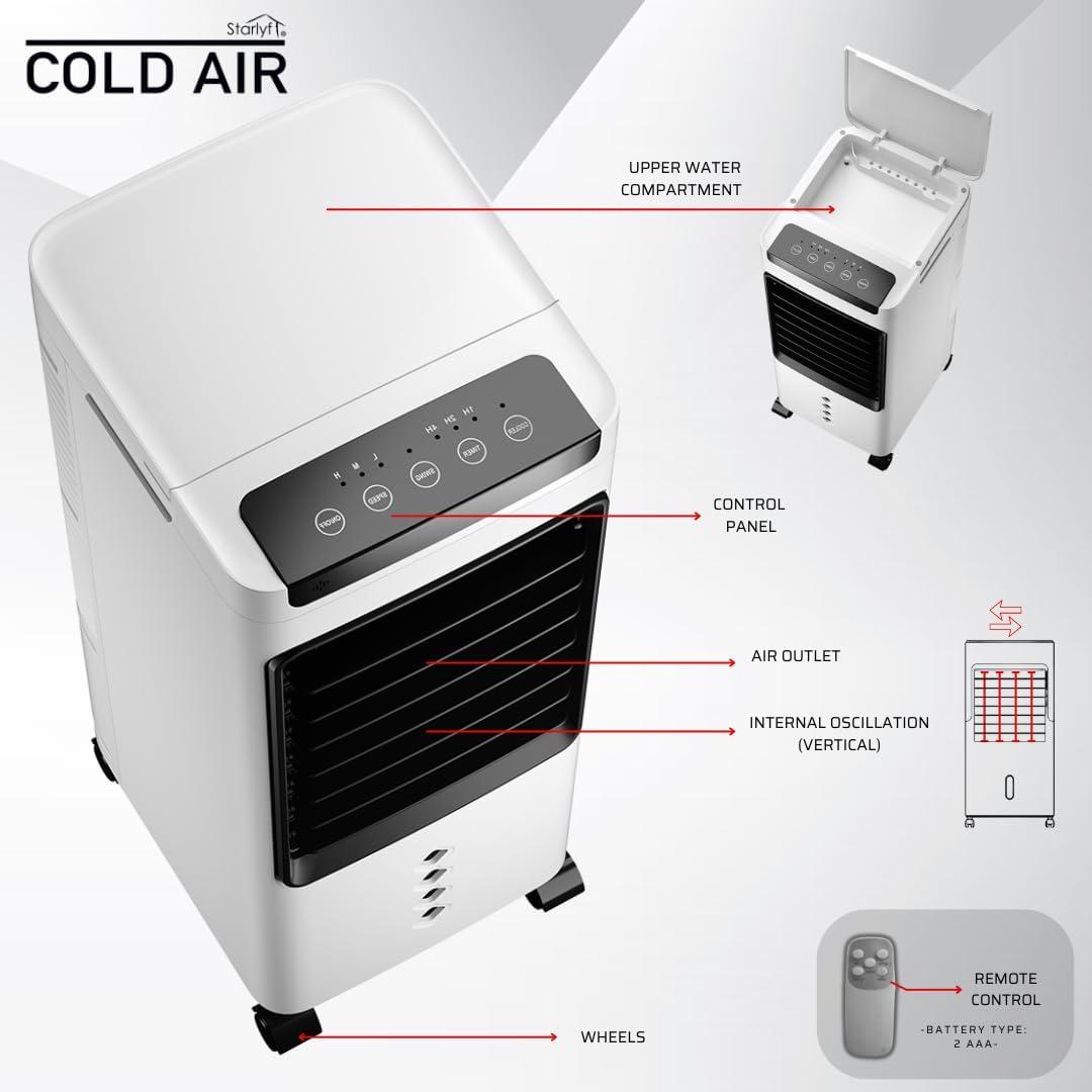 imageVENTEO Refroidisseur dair portable 3 en 1 Refroidisseur humidifie et purifie climatiseur vaporatif basse consommation 60 W humidificateur portable minuteur tlcommande 3 vitesses