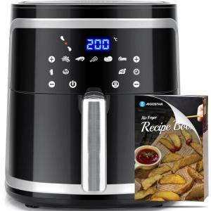 Aigostar Cube Pro – Friteuse sans Huile 1900W, 7L – Technologie de Circulation d&rsquo;Air 360°, Four à Air Chaud, Temp. jusqu&rsquo;à 200°C, Panneau Tactile LED, Économe en Énergie