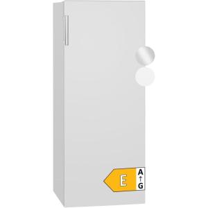 Bomann Réfrigérateur 242L inox VS7316-1-inox, Capacité nette : 242 litres, Éclairage intérieur à DEL, Contrôle de la température en continu, 5 clayettes en verre(Blanc)