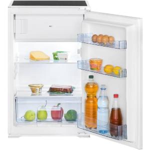 Bomann, Réfrigérateur et Congélateur Encastrable 118L Blanc KSE7810 – Réfrigérateur 104L, Congélateur 14L, Éclairage LED, Dégivrage Automatique, Contrôle Température, Idéal pour Petits Espaces