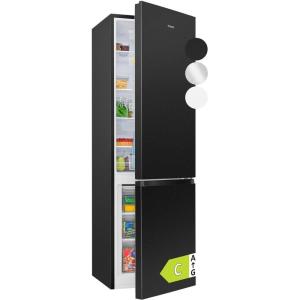 Bomann, Réfrigérateur-congélateur indépendant, 55 cm de large, 268 L, Eclairage LED, KG7353, Noir