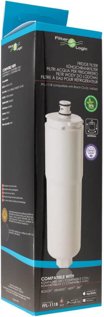 image:image2 x FilterLogic FFL111B Filtre eau pour BOSCH SIEMENS NEFF rfrigrateur Cartouche 3M CS52 CS52 CS51 CS51 5586605 5553629 640565 006405654