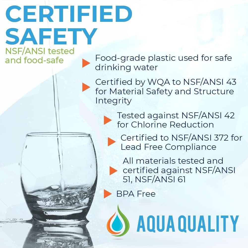 image:imageFiltres eau en ligne Aqua Quality compatibles avec Samsung GE Daewoo LG Beko Bosch Hotpoint Profitez dune eau savoureuse une fraction du prix des originaux