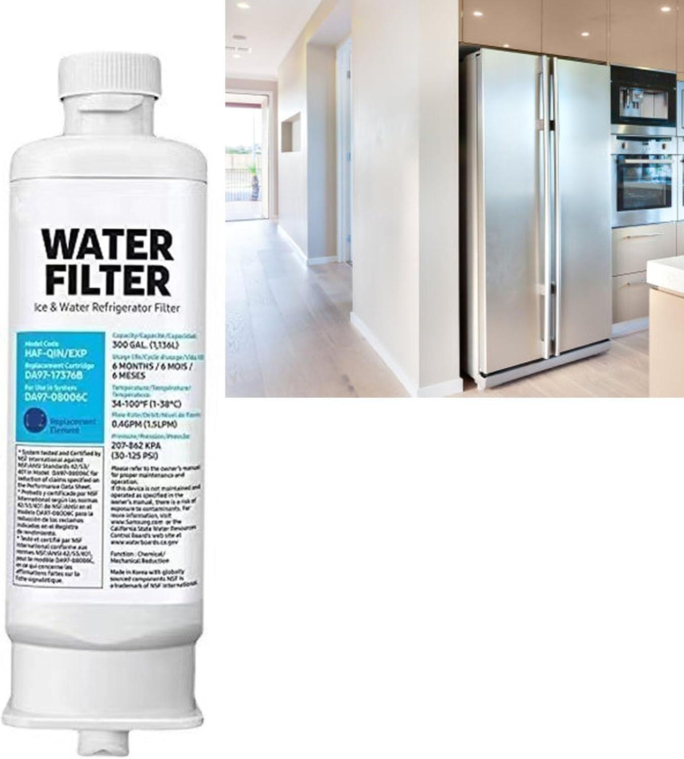 image:imageFiltres Authentiques pour LEau et la Glace du Rfrigrateur Filtre Eau du Rfrigrateur Filtration de Blocs de Carbone DA97 17376B Proof de Fuite Fridge Fridge Water Filtre