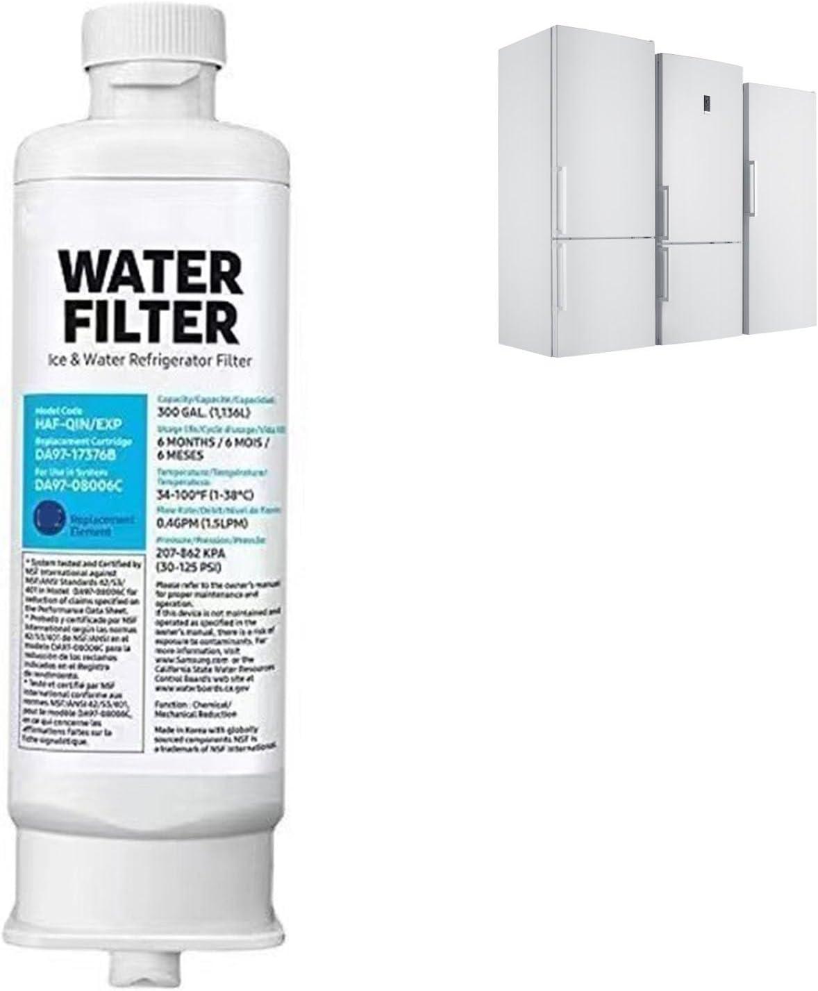 image:imageFiltres Authentiques pour LEau et la Glace du Rfrigrateur Filtre Eau du Rfrigrateur Filtration de Blocs de Carbone DA97 17376B Proof de Fuite Fridge Fridge Water Filtre