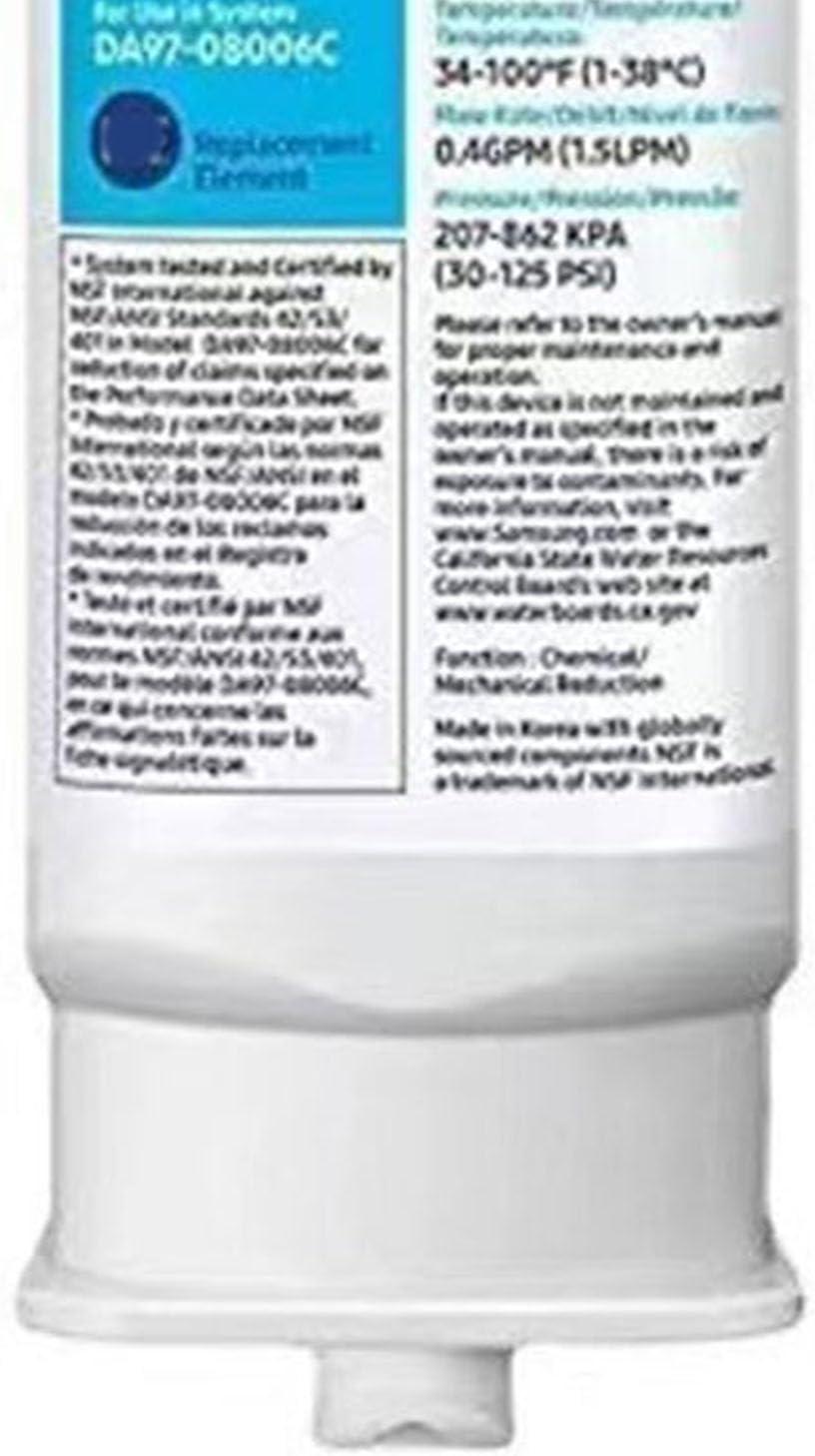 image:imageFiltres Authentiques pour LEau et la Glace du Rfrigrateur Filtre Eau du Rfrigrateur Filtration de Blocs de Carbone DA97 17376B Proof de Fuite Fridge Fridge Water Filtre