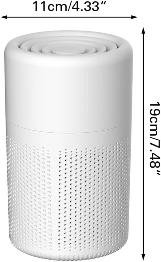 image:imageDONGKER Purificateur dair Silencieux USB Ioniseur dair Elimine Pollen Fume Squames danimaux pour Chambre Coucher Bureau Salon