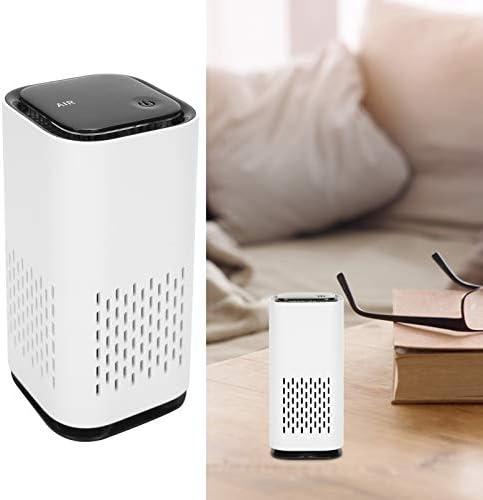 image:imageMini purificateur dair purificateur dair de fume pour la maison Ioniseur portable avec filtre HEPA Port USB 5V Assainisseur de charbon actif Fume pour voiture bureau table