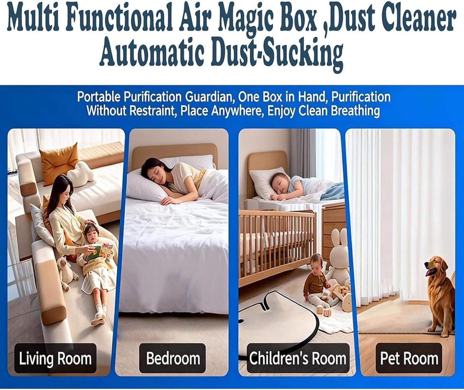 image:imagePurificateur Dair Multifonctionnel Air magic Box Aspirateur De Poussire Automatique Base De plantes Pour Une Fracheur Longue Dure Dans La Maison La Chambre Et Lespace Pour Animaux