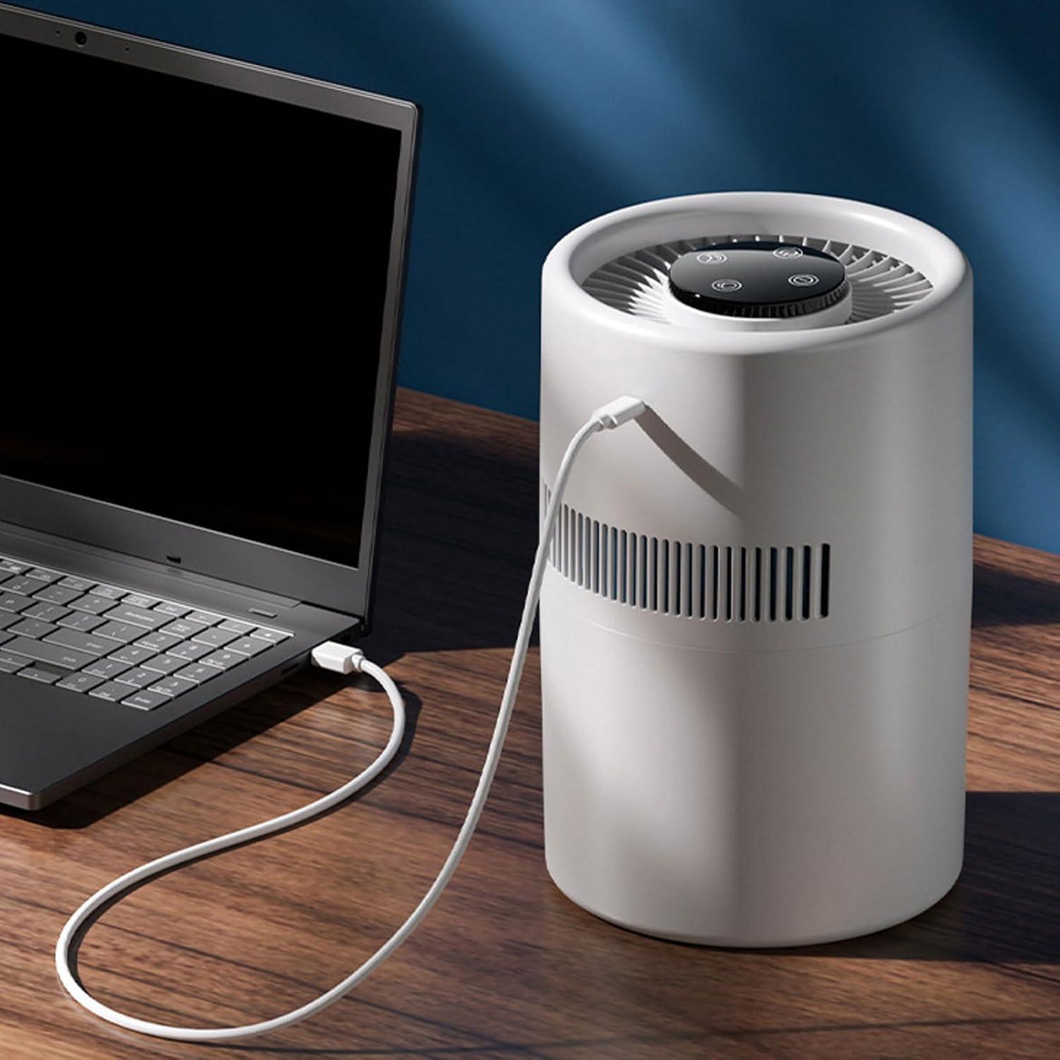 image:imagePurificateur Dair et Humidificateur 2 en 1 Fonctionnement Silencieux Rservoir Deau de 4 L Purificateur Dair de Bureau Double Fonction adapt aux Chambres Coucher