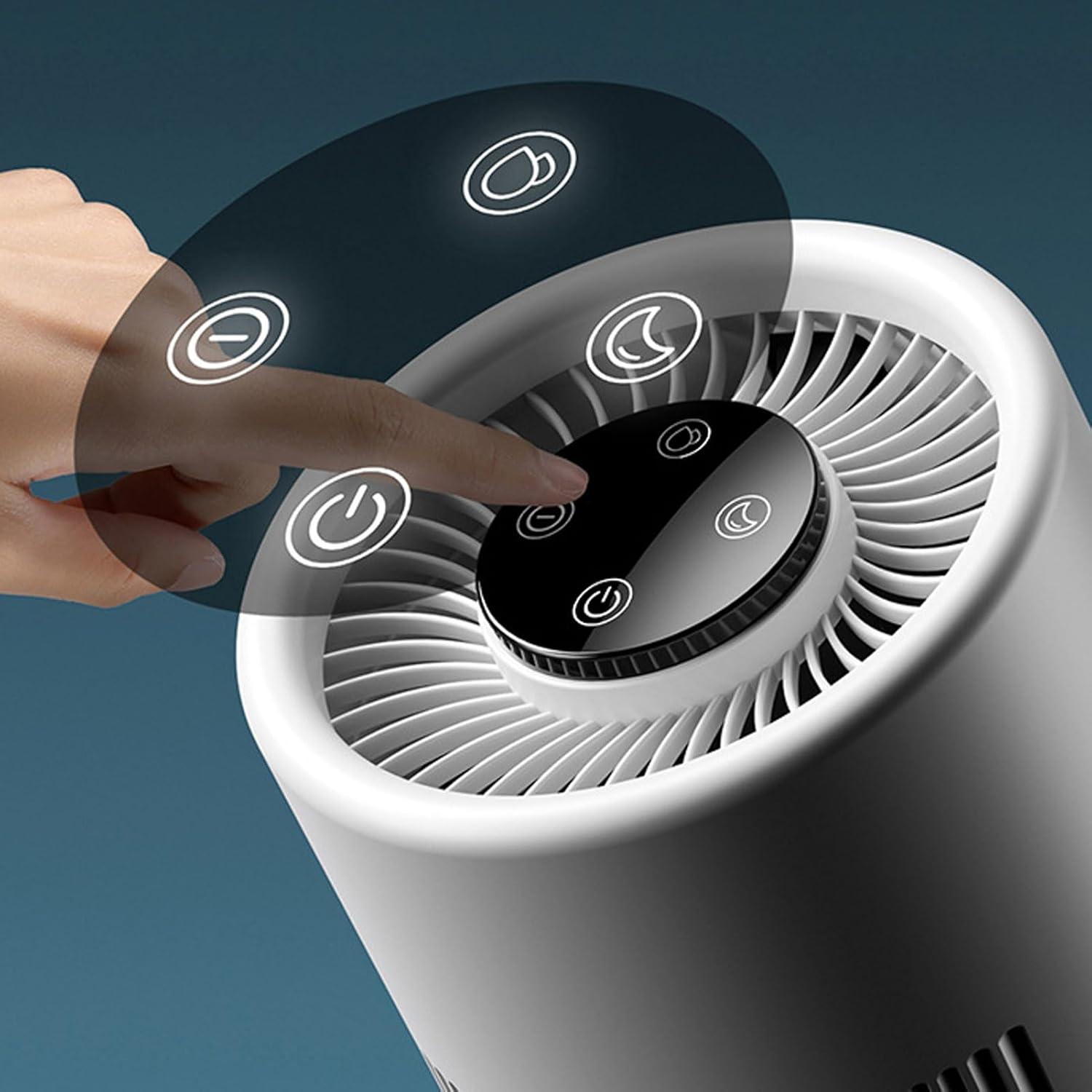 image:imagePurificateur Dair et Humidificateur 2 en 1 Fonctionnement Silencieux Rservoir Deau de 4 L Purificateur Dair de Bureau Double Fonction adapt aux Chambres Coucher