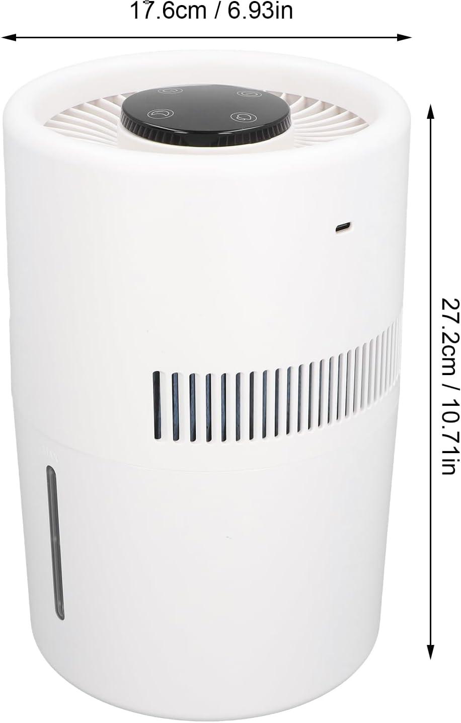 image:imagePurificateur Dair et Humidificateur 2 en 1 Fonctionnement Silencieux Rservoir Deau de 4 L Purificateur Dair de Bureau Double Fonction adapt aux Chambres Coucher