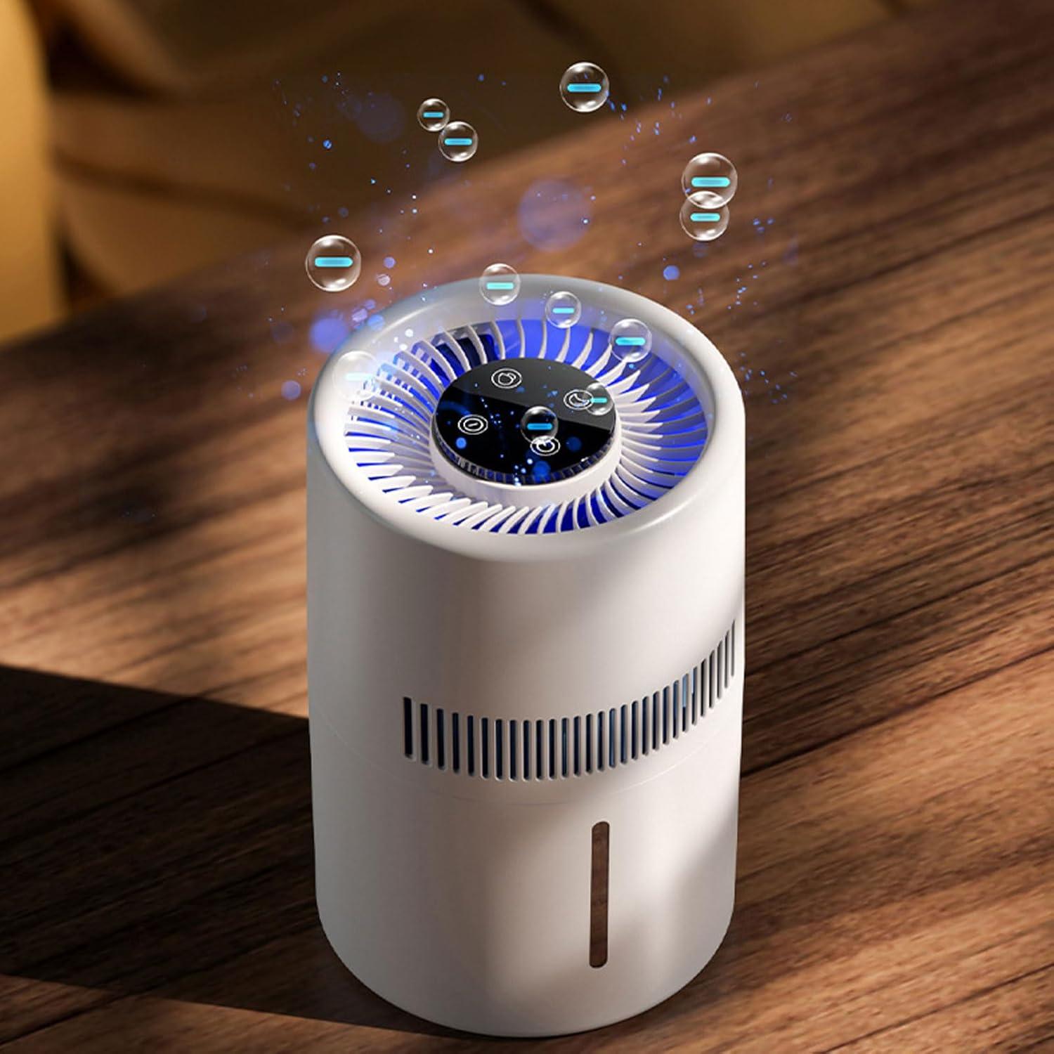 image:imagePurificateur Dair et Humidificateur 2 en 1 Fonctionnement Silencieux Rservoir Deau de 4 L Purificateur Dair de Bureau Double Fonction adapt aux Chambres Coucher