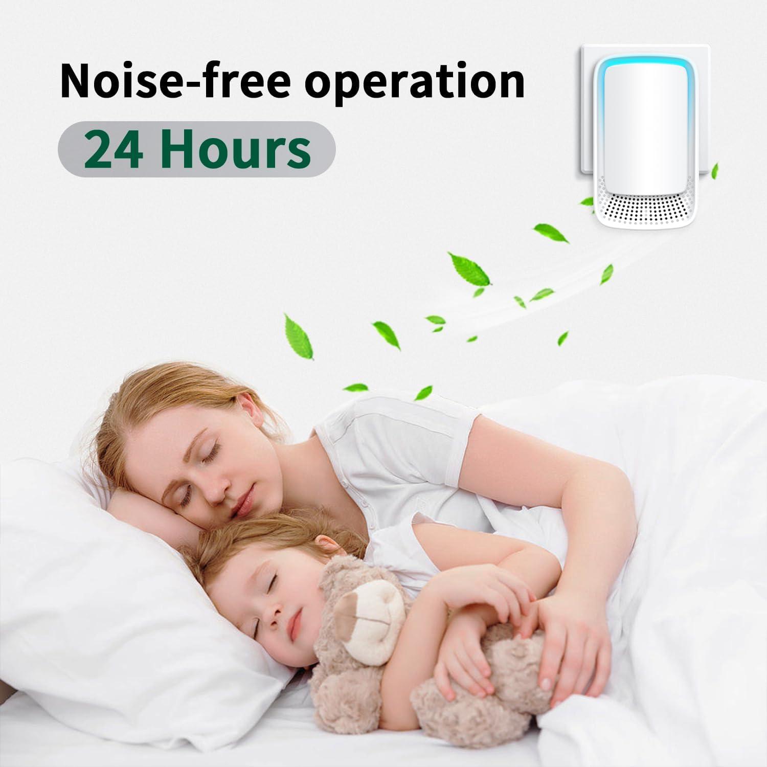 image:imagePurificateur dAir Dayear Mini Gnrateur dion Ngatif Plugin Negative Ion Purifier Purificateur Ioniseur dAir pour ChambreMaisonSalonChambre dAnimaux Purifier les Odeurs 1 Pcs