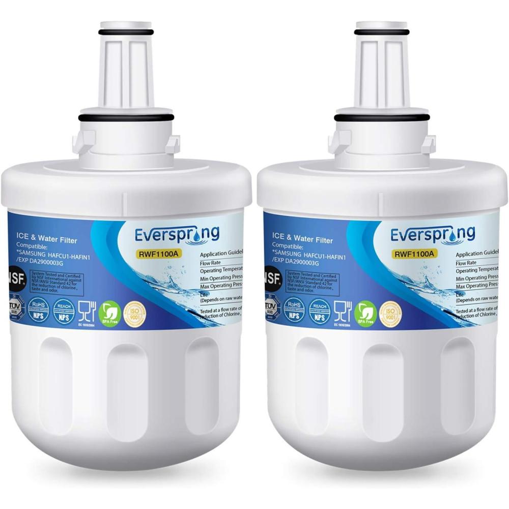 image:image2 Remplacement du filtre eau du rfrigrateur pour Samsung DA2900003GDA2900003F HAFIN1 HAFIN1EXPDA2900003B DA2900003A DA9706317A RFC1100A paquet de EVERSPRING facture disponible
