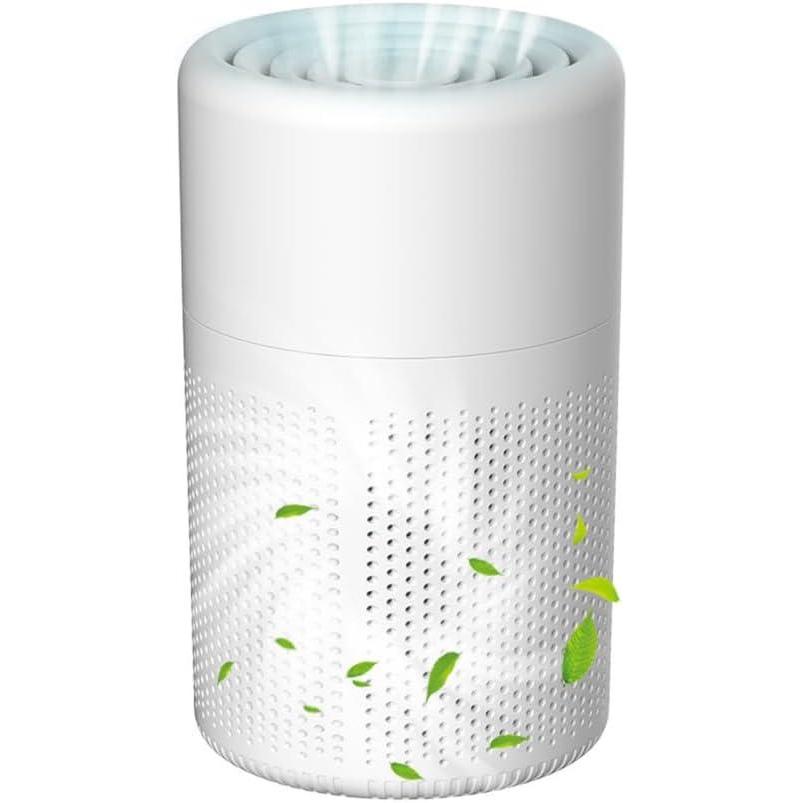 image:imageDONGKER Purificateur dair Silencieux USB Ioniseur dair Elimine Pollen Fume Squames danimaux pour Chambre Coucher Bureau Salon