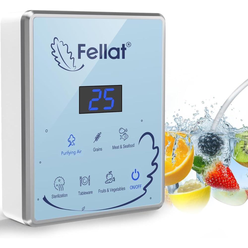 image:imageGnrateur dozone Purificateur dAir pour 530 Machine ozone avec 6 modes pour leau et lair Nettoie les fruits les lgumes et les viandes limine les odeursOG19Z4L4