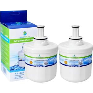 2x AH-S3F filtre à eau compatible pour Samsung réfrigérateur DA29-00003F, HAFIN1/EXP, DA97-06317A-B, Aqua-Pure Plus, DA29-00003A, DA29-00003B