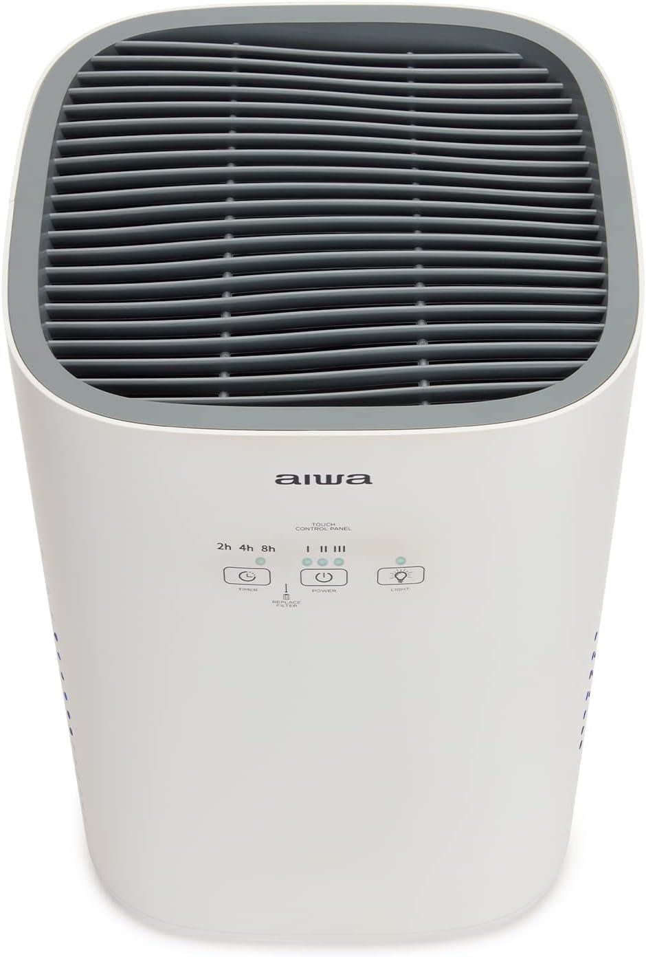 image:imageAIWA PA100 Purificateur dair avec ioniseur filtre 3 vitesses design compact fonction minuterie
