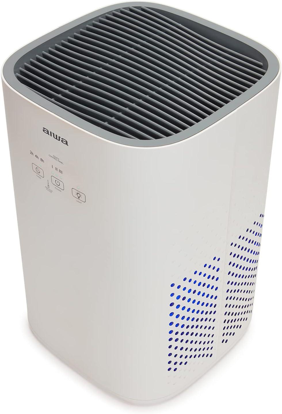 image:imageAIWA PA100 Purificateur dair avec ioniseur filtre 3 vitesses design compact fonction minuterie