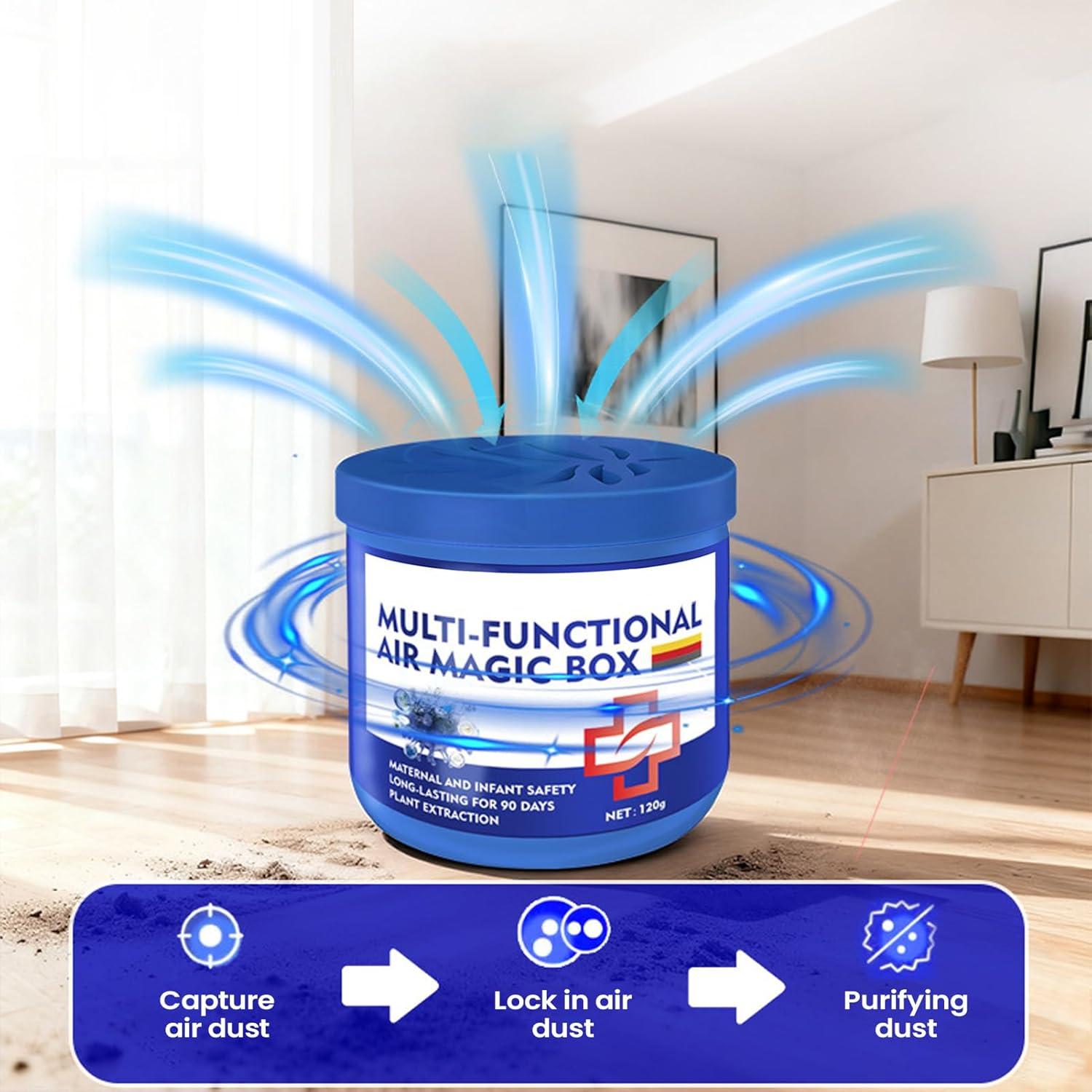 image:imageAir Magic Box Bote de Purification AntiPoussirePurification Naturelle par Silencieuse en 2 Pices Purificateur dAir pour Pices pour Salon Bureau Cuisine Appartement et Maison