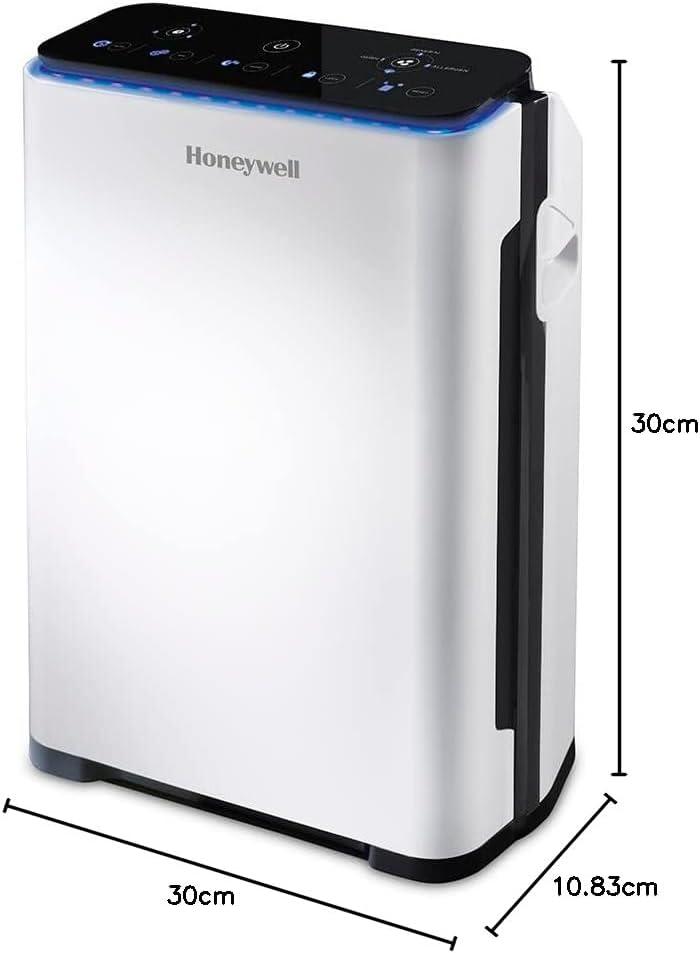 image:imageHoneywell Air Purifiers and Fans Purificateur dair Premium filtre True HEPA allergies capteur de qualit de lair CADR 204 m3h filtration 4 tapes HPA710WEHPA710