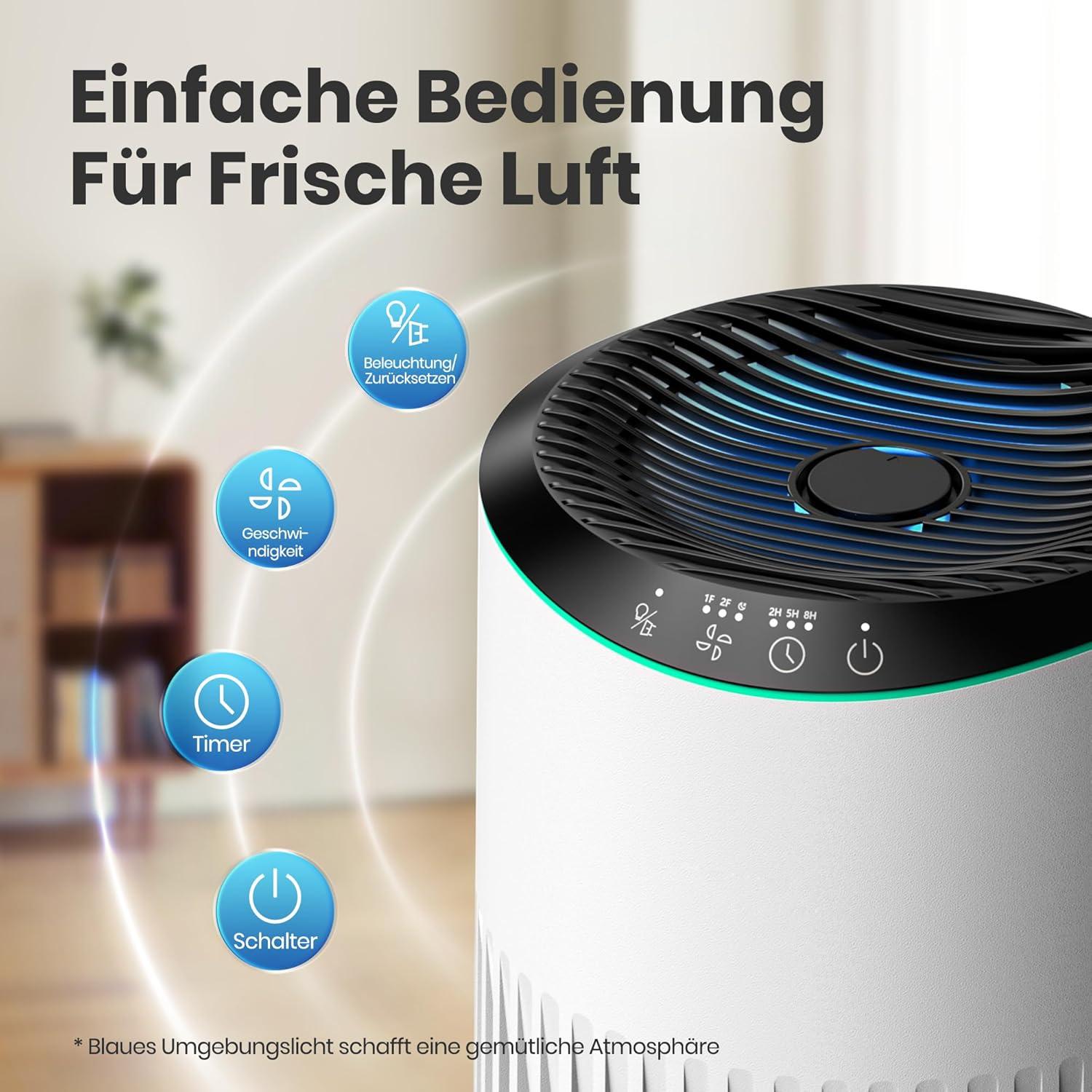 image:imageOperan Purificateur dair pour personnes allergiques purificateur dair pour fume pellicules danimaux domestiques odeurs avec ponge parfume petit purificateur dair avec mode veille pour