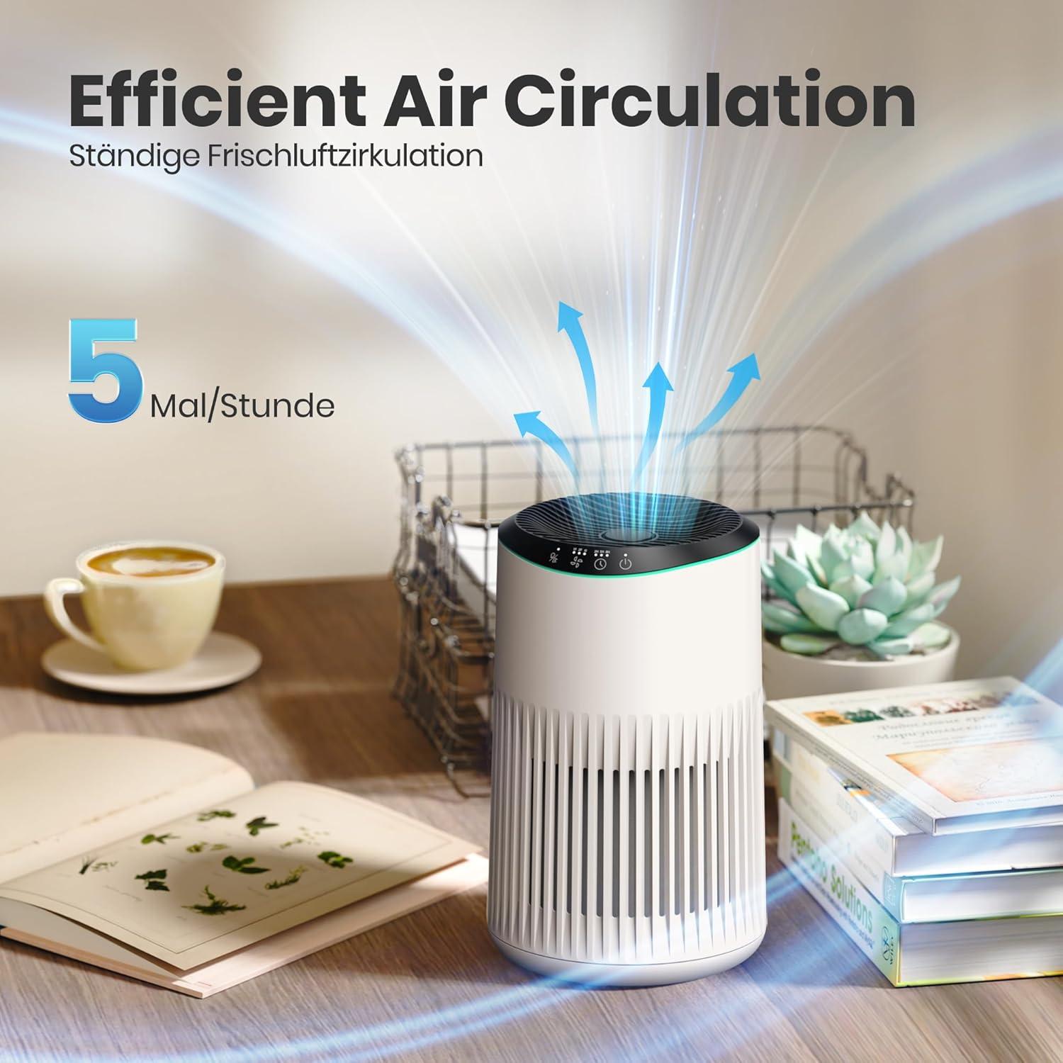 image:imageOperan Purificateur dair pour personnes allergiques purificateur dair pour fume pellicules danimaux domestiques odeurs avec ponge parfume petit purificateur dair avec mode veille pour