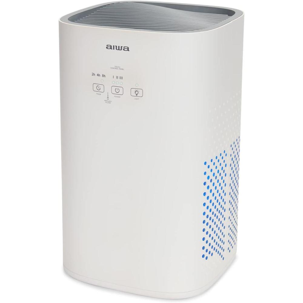 image:imageAIWA PA100 Purificateur dair avec ioniseur filtre 3 vitesses design compact fonction minuterie