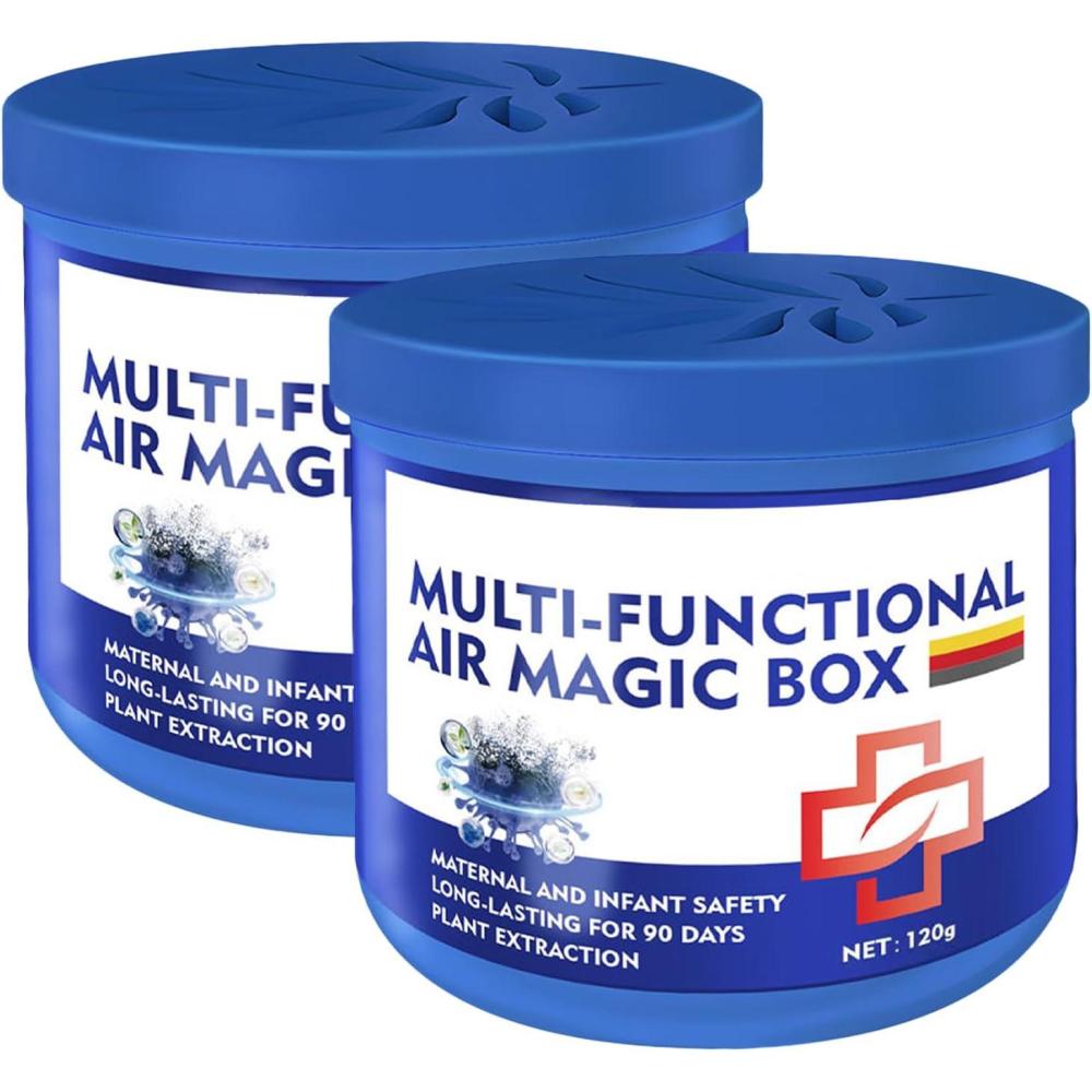 image:imageAir Magic Box Bote de Purification AntiPoussirePurification Naturelle par Silencieuse en 2 Pices Purificateur dAir pour Pices pour Salon Bureau Cuisine Appartement et Maison