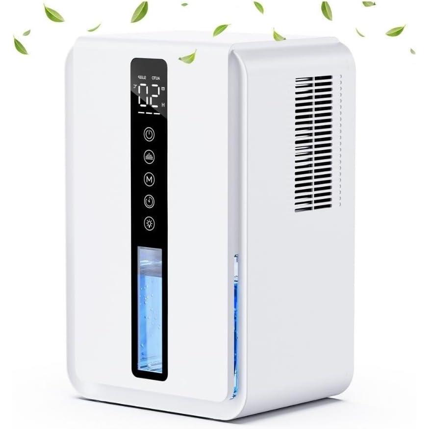 image:imageDeshumidificateur d Air Grand Rservoir 25L Deshumidificateur Electrique 3 Vitesses ampamp 2 Modes AutoNuit AutoArrt ampamp Dgivrage Minuterie 48H ampamp LED 7 Couleurs idal pour ChambreSalle de Bains2500ML