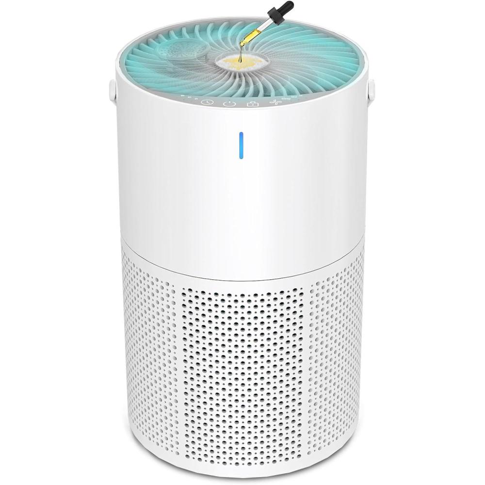 image:imagePurificateur dairAir purifierPurificateur dair hepaPurificateur airAir Purifier HEPAavec ponge dAromathrapie3 VitessesCapteur Intelligentpour limine Pollen Fume Poils dAnimaux