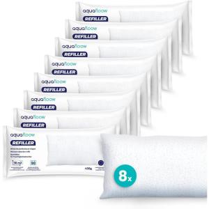 Aquafloow 12x Sachets de Granulés pour Déshumidificateur 280 g, Contrôle des Moisissures pour Pièces de 20 m² | Recharges Ultra-Absorbantes(8x 450g)